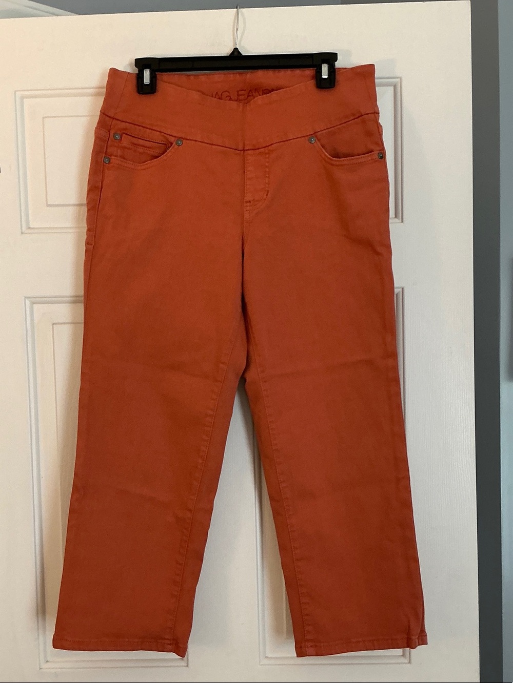 Jag Jeans Orange Cropped Stretch Capri size 10